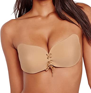 Brasier invisible levantador de busto con adhesivo reutilizable