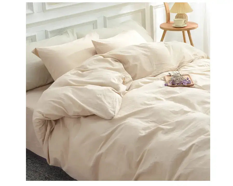 Set sabanas cama Queen Beige 300 Hilos